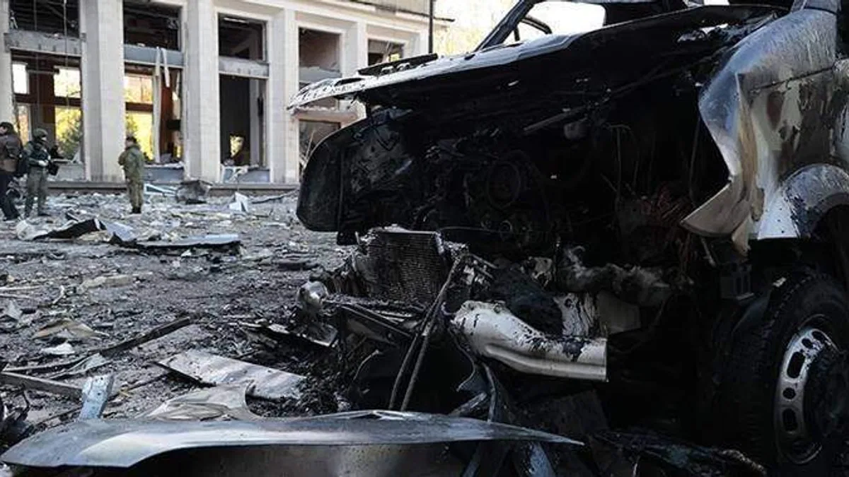 Rusya'nın ilhak ettiği Donetsk şehrinin Ukrayna güçlerince vurulduğu iddia edildi