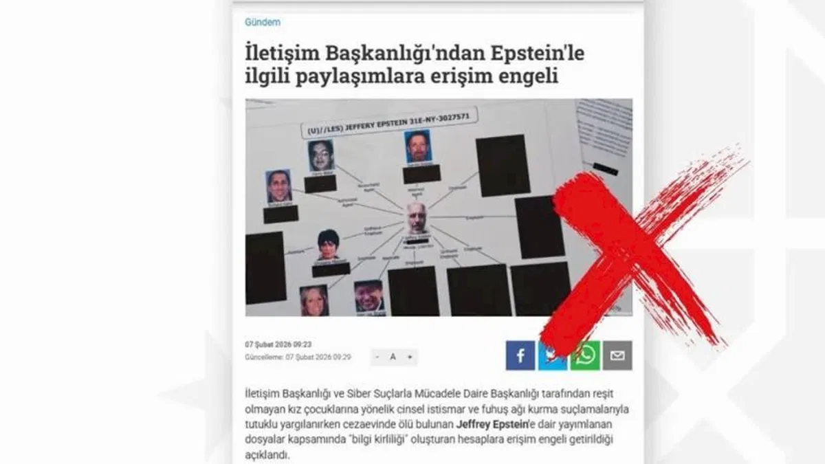 İletişim'den "Epstein paylaşımlarına erişim engeli" iddiasına yanıt