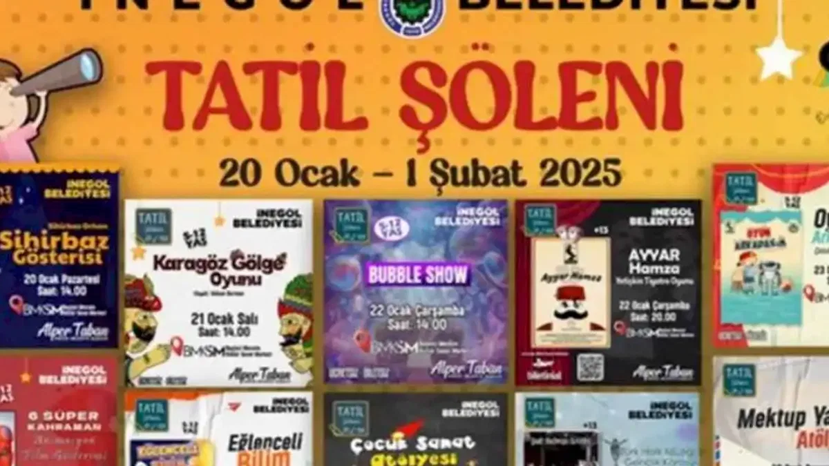 Bursa İnegöl’de sömestr tatili dolu dolu geçecek