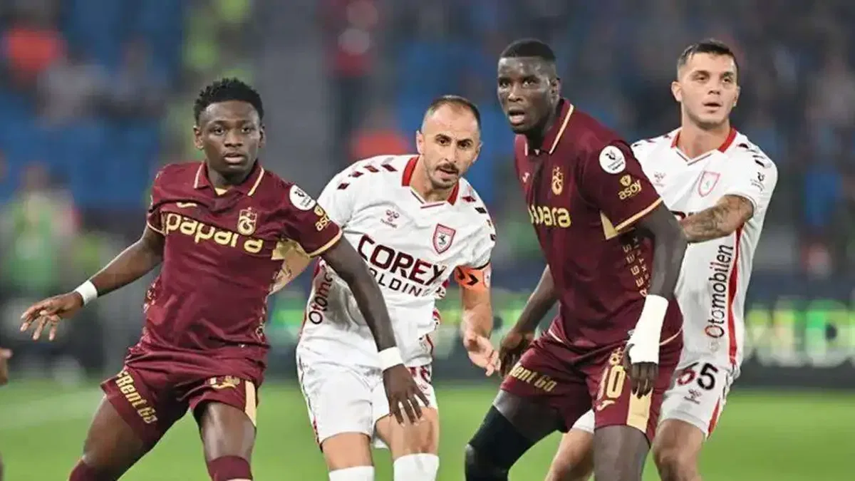 Trabzonspor 1-1 Samsunspor (Maç Sonucu) Trabzon'da puanlar paylaşıldı