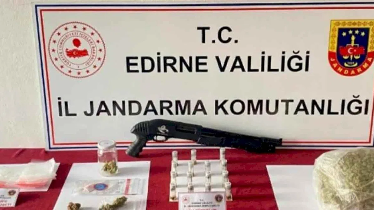 Edirne Jandarma Komutanlığı'ndan uyuşturucu operasyonu
