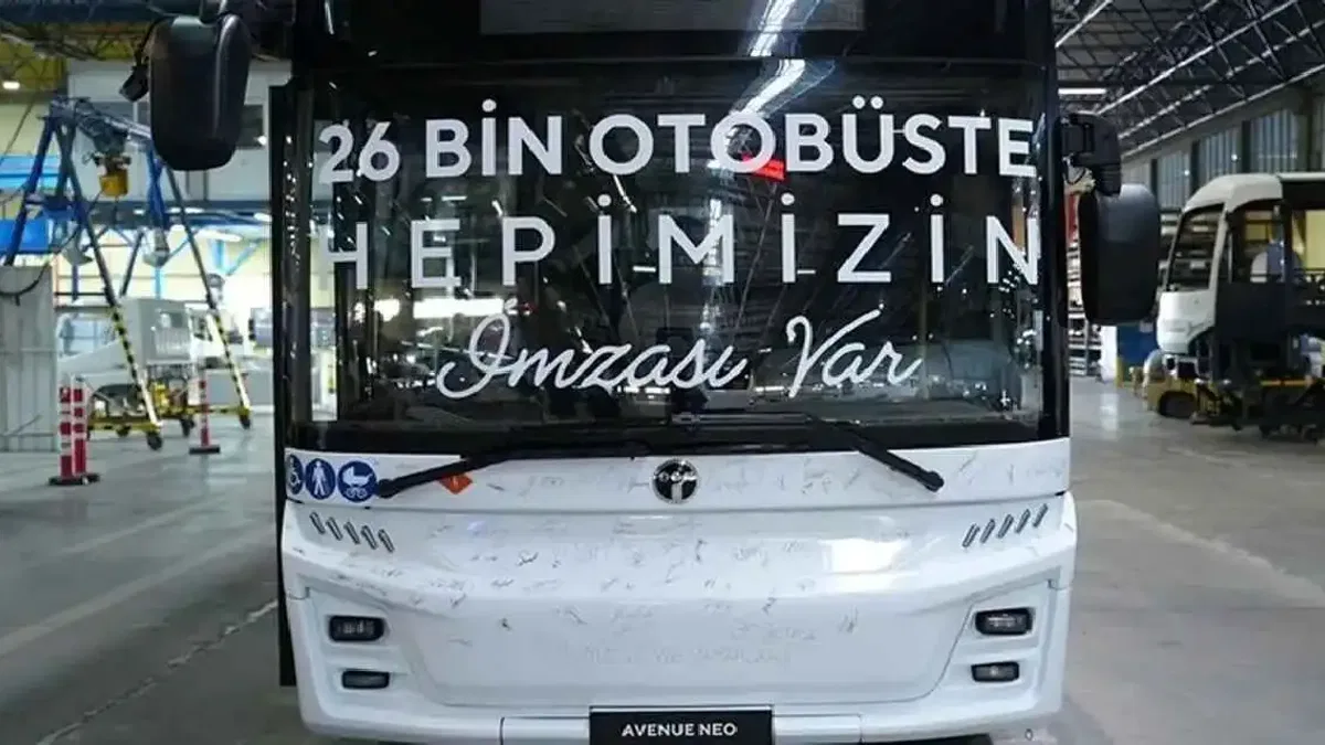 TEMSA’nın 26 bininci otobüsü banttan indi
