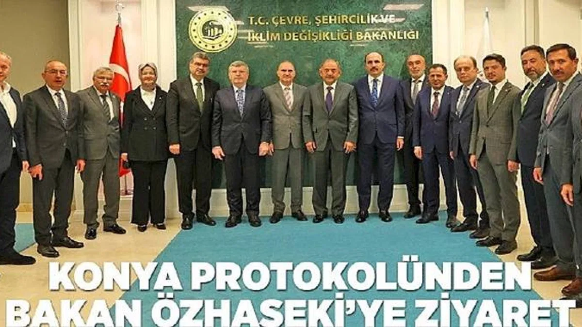 Konya Protokolünden Bakan Özhaseki'ye Ziyaret