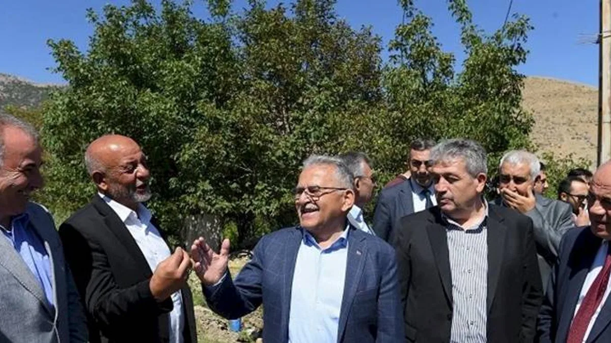 Kayseri'deki sulama tesisine yerinde inceleme