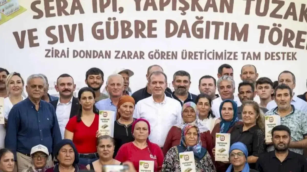 Mersin'de zarar gören çiftçiye destek
