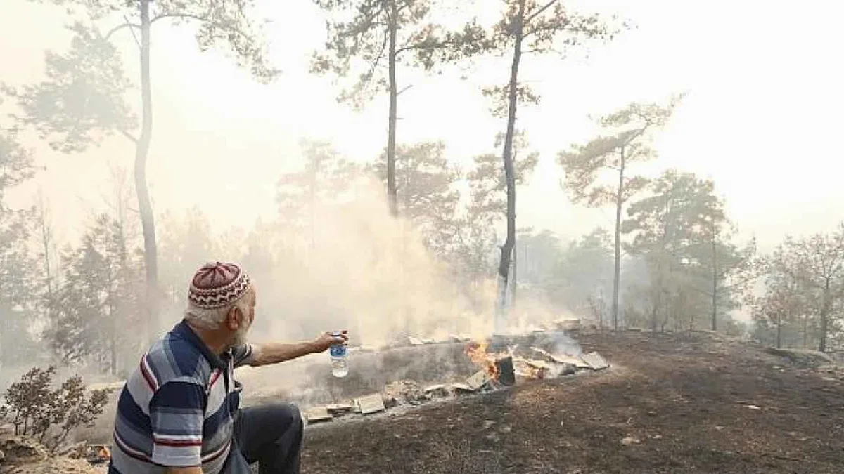 Büyükşehir Orman Yangınları Sonrası Üreticinin Yanında