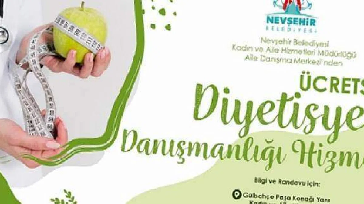 Nevşehir Belediyesi Aile Danışma Merkezi'nde Ücretsiz Diyetisyen Danışmanlığı Hizmeti