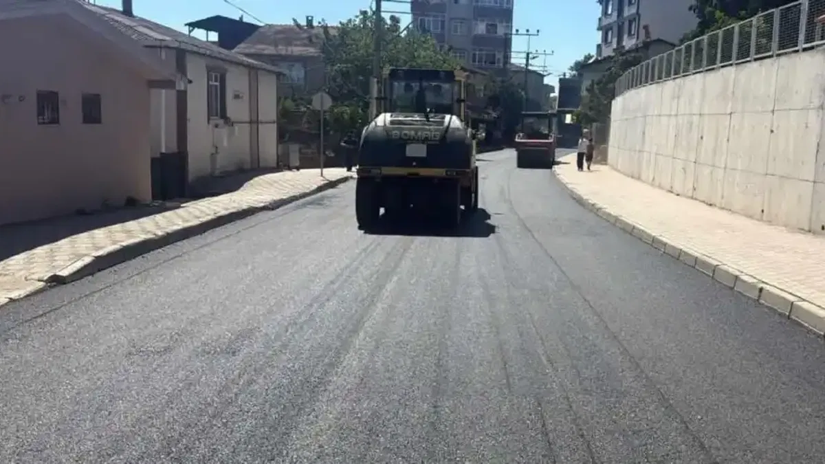 Kocaeli Gebze’de asfalt çalışması tamamlandı