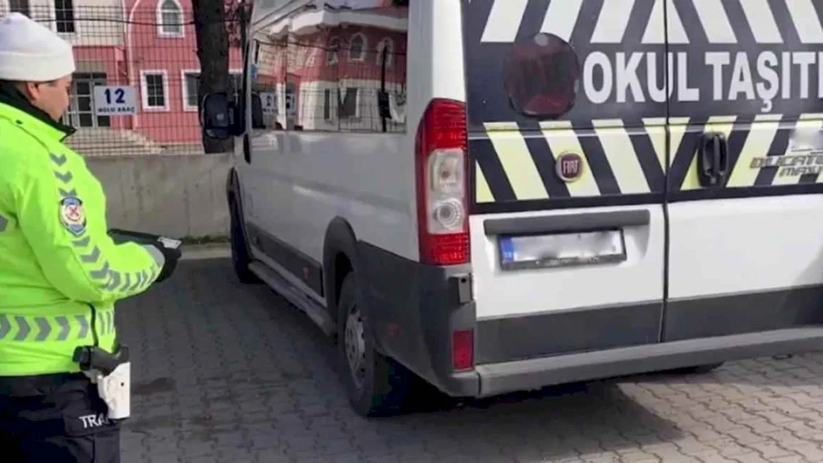 Okul servis araçlarına sıkı takip