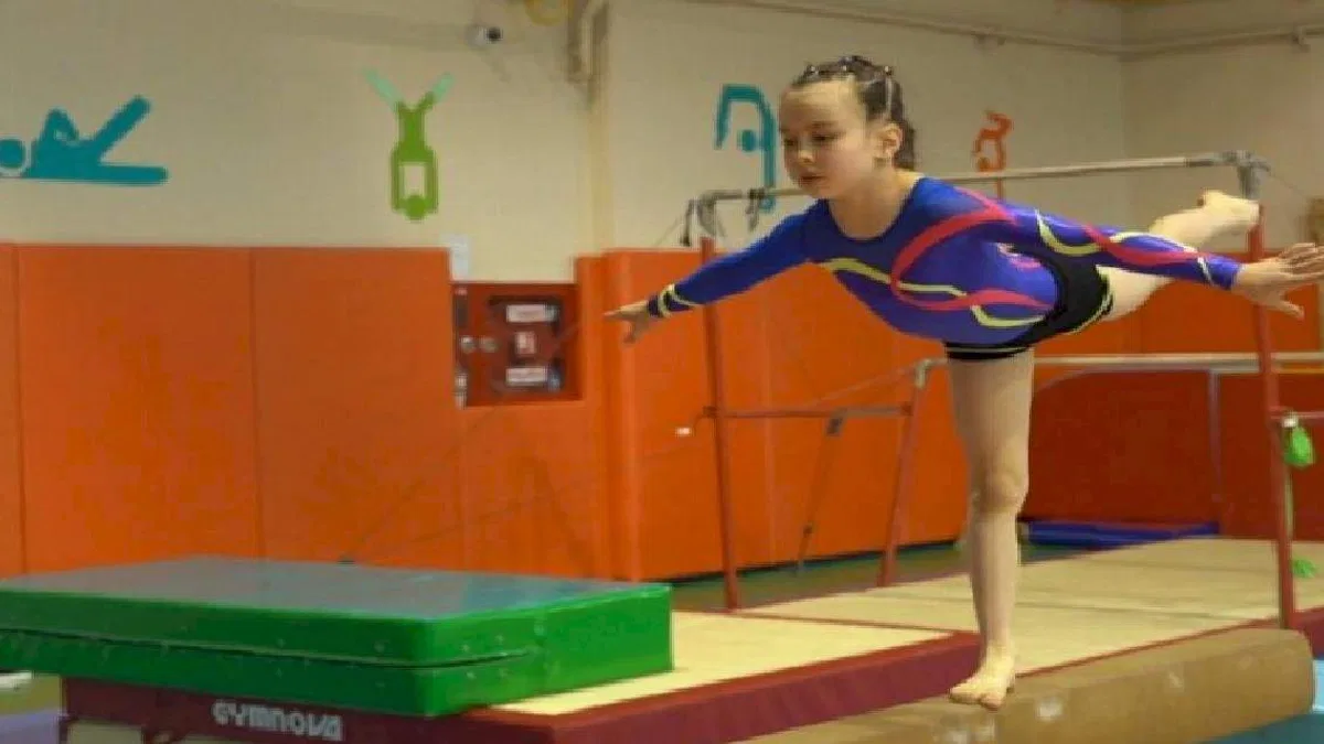 Minik cimnastikçi Elvan'ın hedefi olimpiyatlar