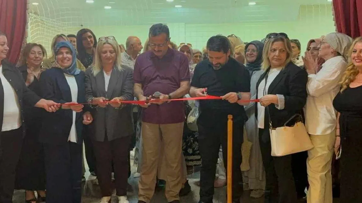 Trabzon’da kursiyerlerin eserleri yoğun ilgi gördü