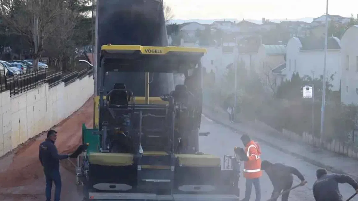 Tüysüzler’deki yol genişletme çalışması tamamlandı
