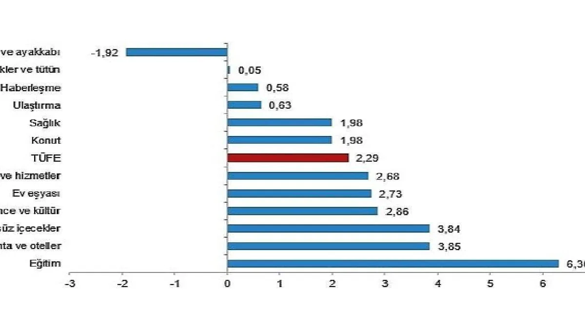 TÜİK: Tüketici fiyat endeksi (TÜFE) yıllık %50,51, aylık %2,29 oldu