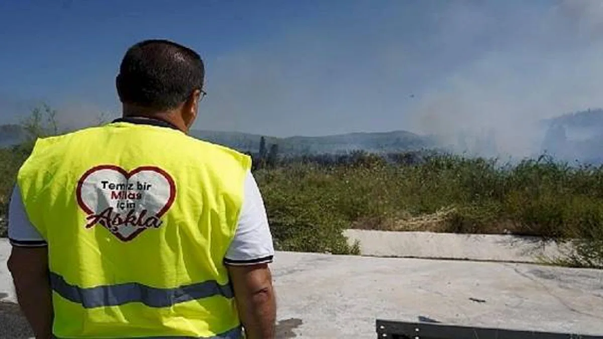 Milas'taki yangına canhıraş mücadele sürüyor