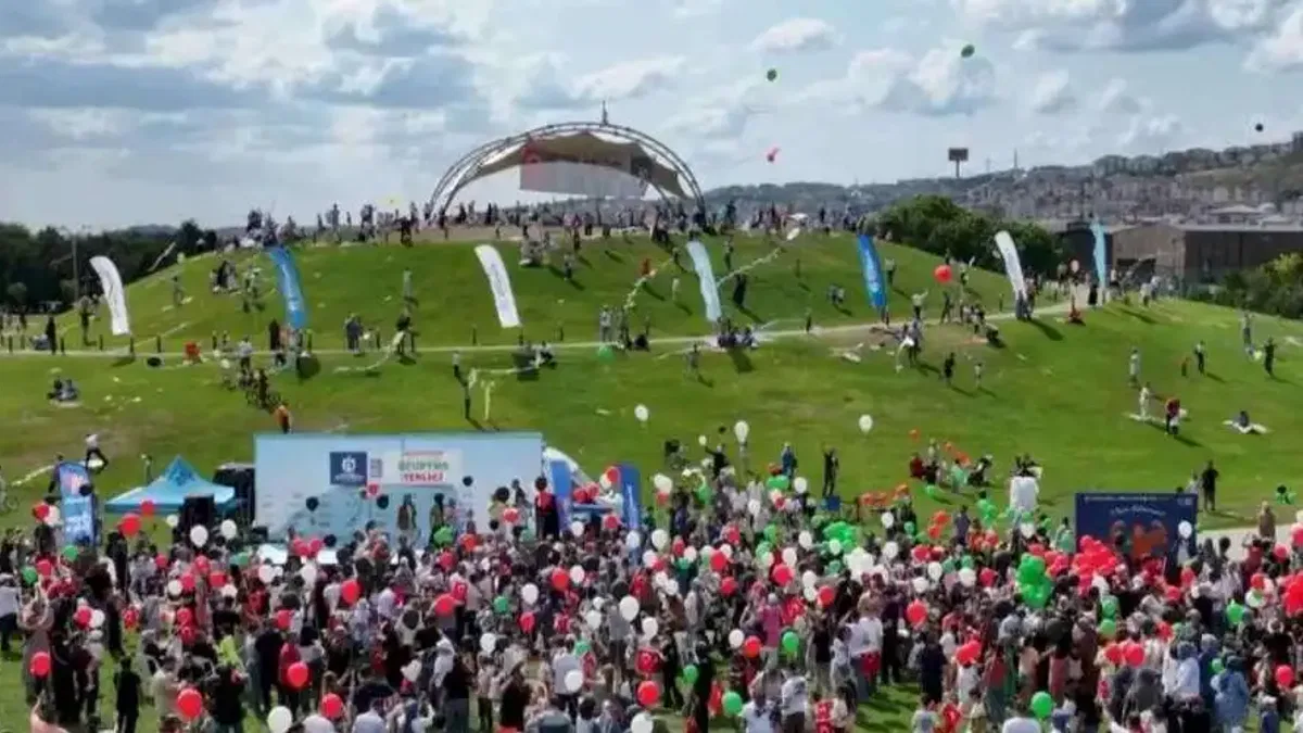 Kocaeli'de uçurtmalar gökyüzünü sardı