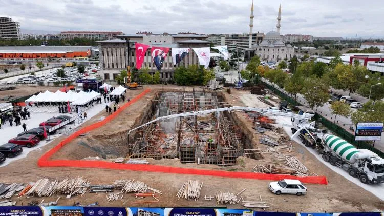 Konya Karatay'a 'Emniyet'li toplu temel