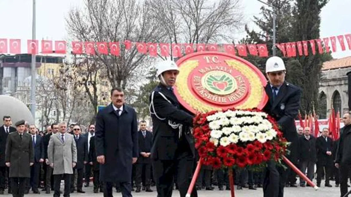 Atatürk’ün Malatya’ya gelişinin 93. yılı için tören yapıldı