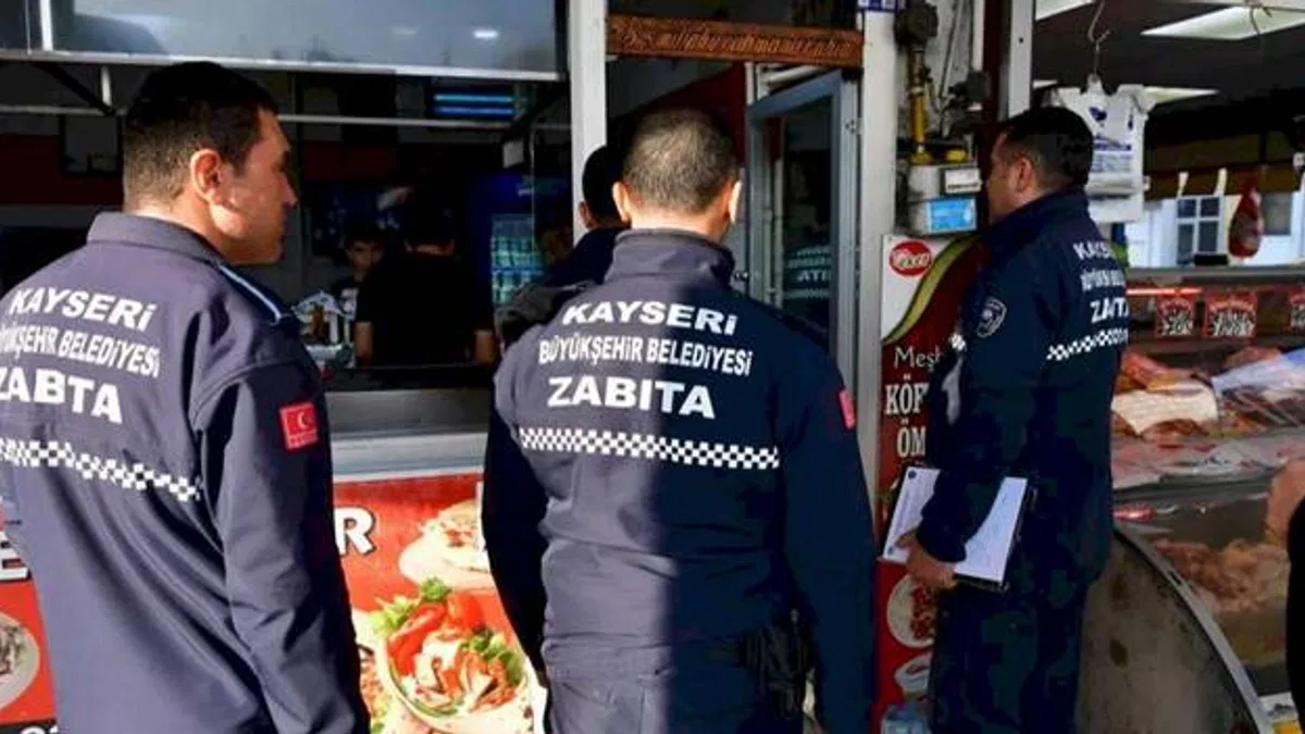 Kayseri zabıtadan işletmelere denetim