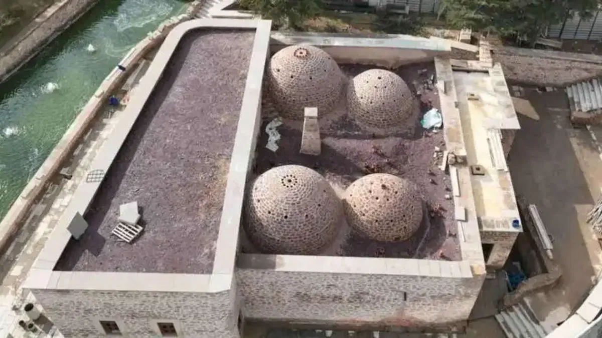 Konya'da Hacı Ali Ağa Hamamı’nın restorasyonu sürüyor