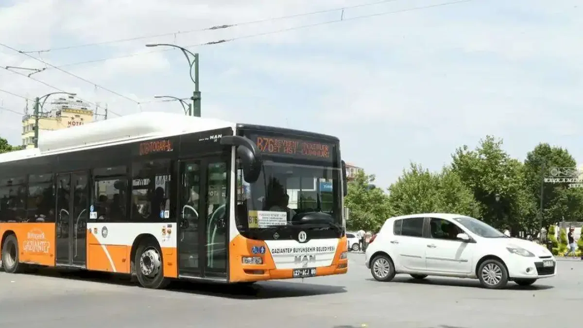 Gaziantep'te toplu ulaşım araçları 2 gün ücretsiz