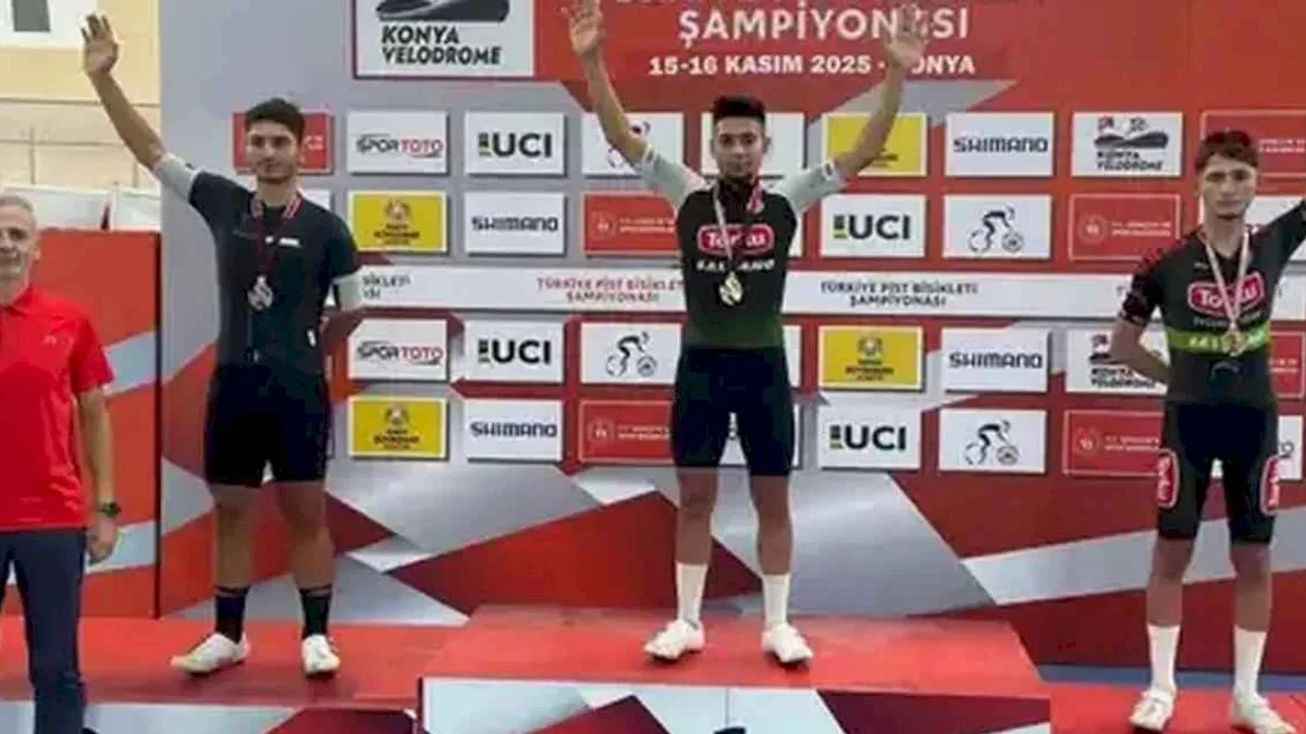 Konya Veledromu’nda Torku rüzgarı! Madalyalar peş peşe