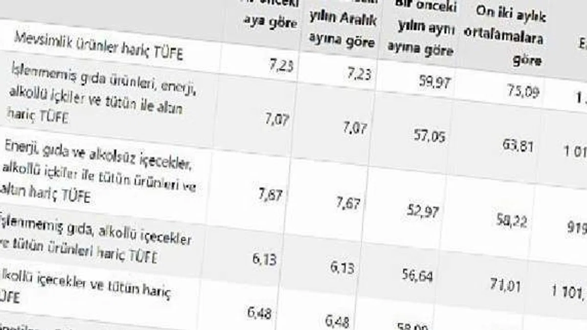 Tüketici fiyat endeksi (TÜFE) yıllık %57,68, aylık %6,65 oldu
