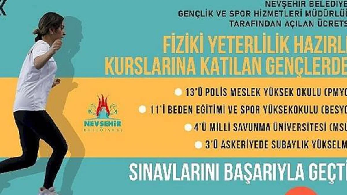 Nevşehir Belediyesi ile sınavlara hazırlanan gençlerden büyük başarı