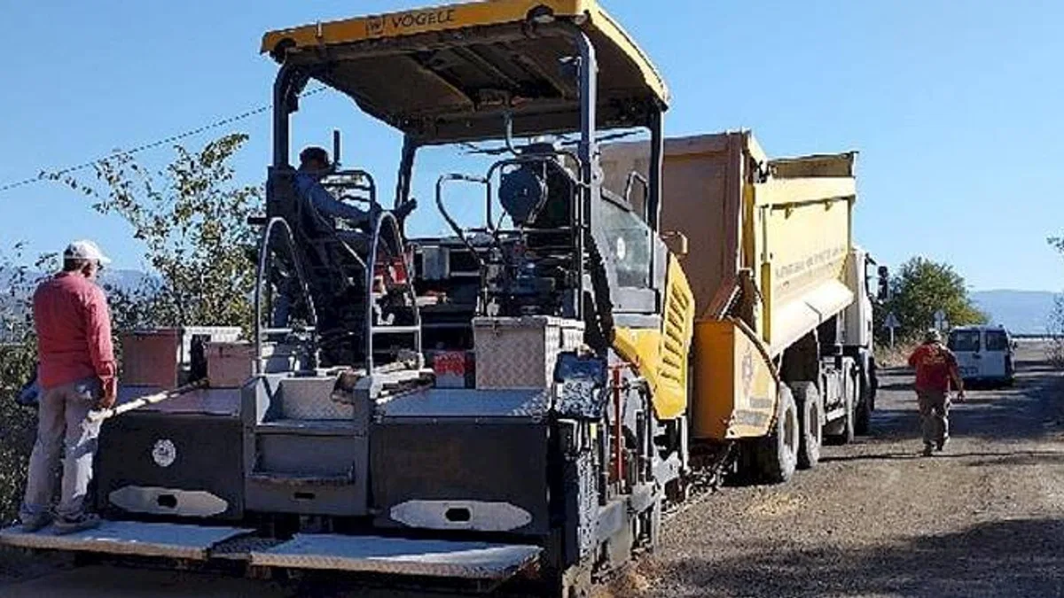 Yatağan Hisarardı Mahallesinde Yol Çalışması