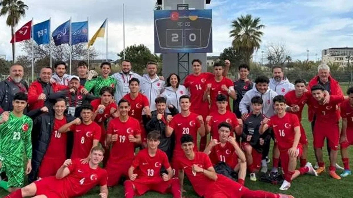 U16 Milliler hazırlıkta Ukrayna’yı 2-0 yendi