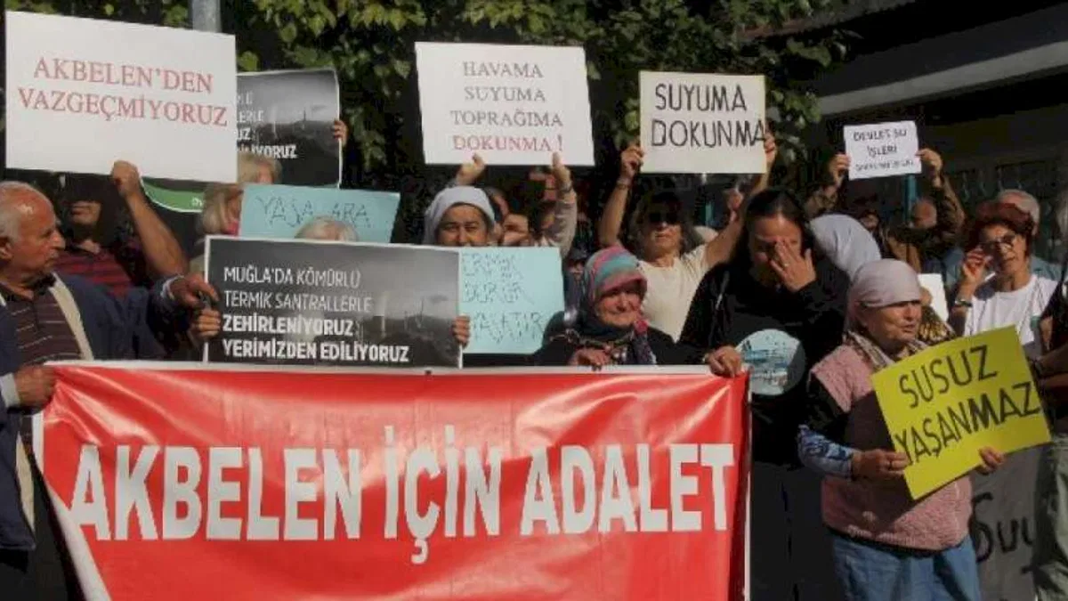 Muğla’da DSİ önünde 'su hakkı' talebi