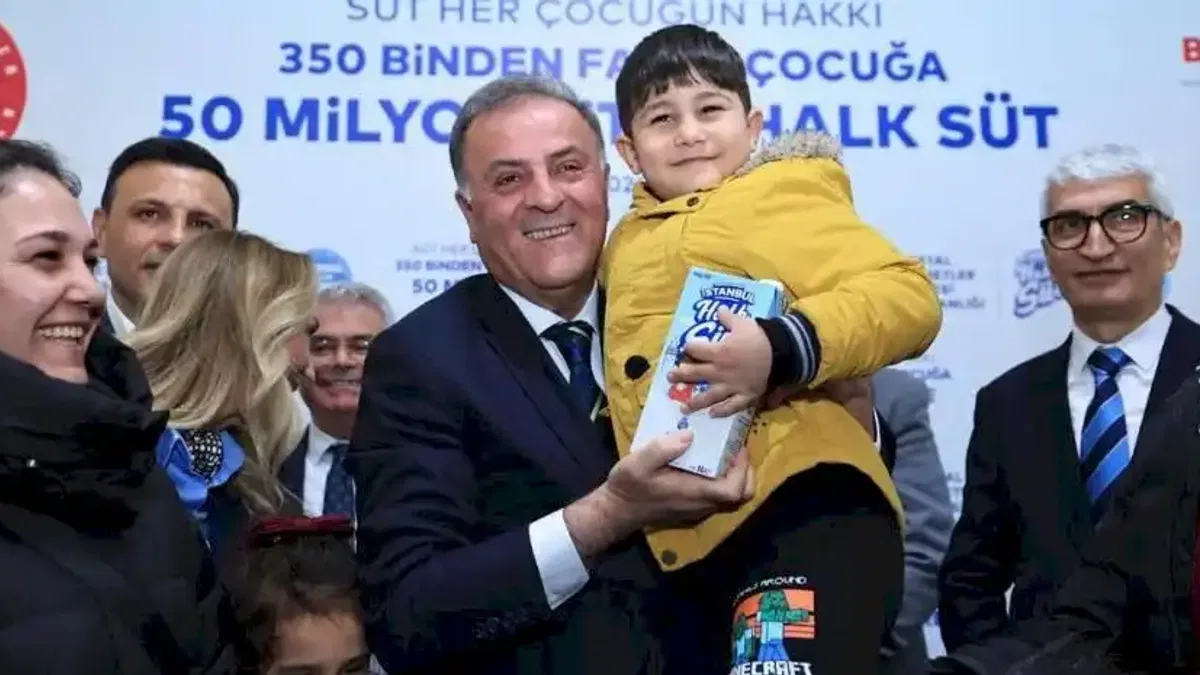İstanbul'un çocuklarına 50 milyon litre süt ulaştırıldı