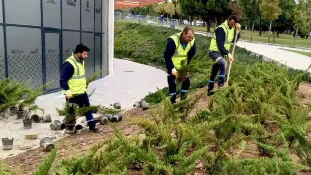 Dilovası Millet Bahçesi'nde dip köşe temizliği