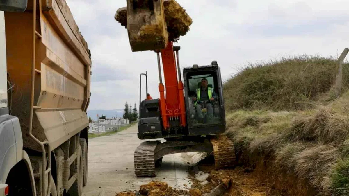 Samsun'da Derecik Mezarlığı çalışmalar başladı