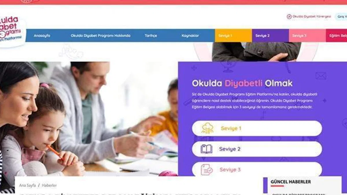 'Okulda Diyabet Programı Eğitim Platformu' erişime açıldı
