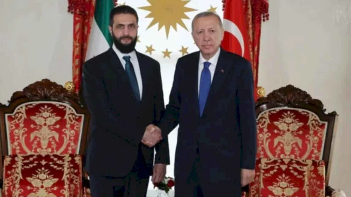 Cumhurbaşkanı Erdoğan, Şara ile görüştü