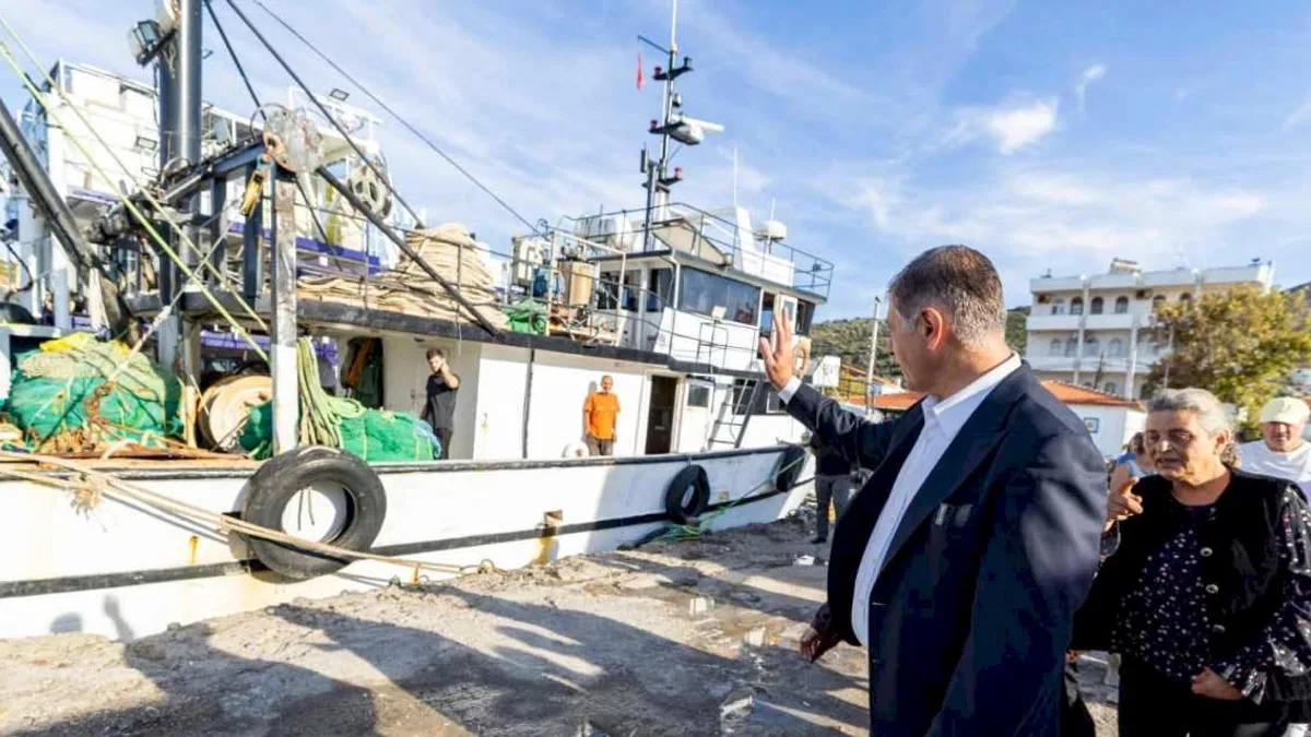 İzmir'den Karaburun Tepeboz'a balıkçı ve saha desteği