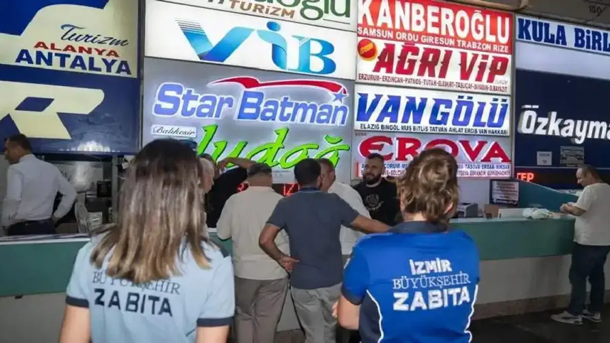 İzmir Otogarı'nda işgale haciz