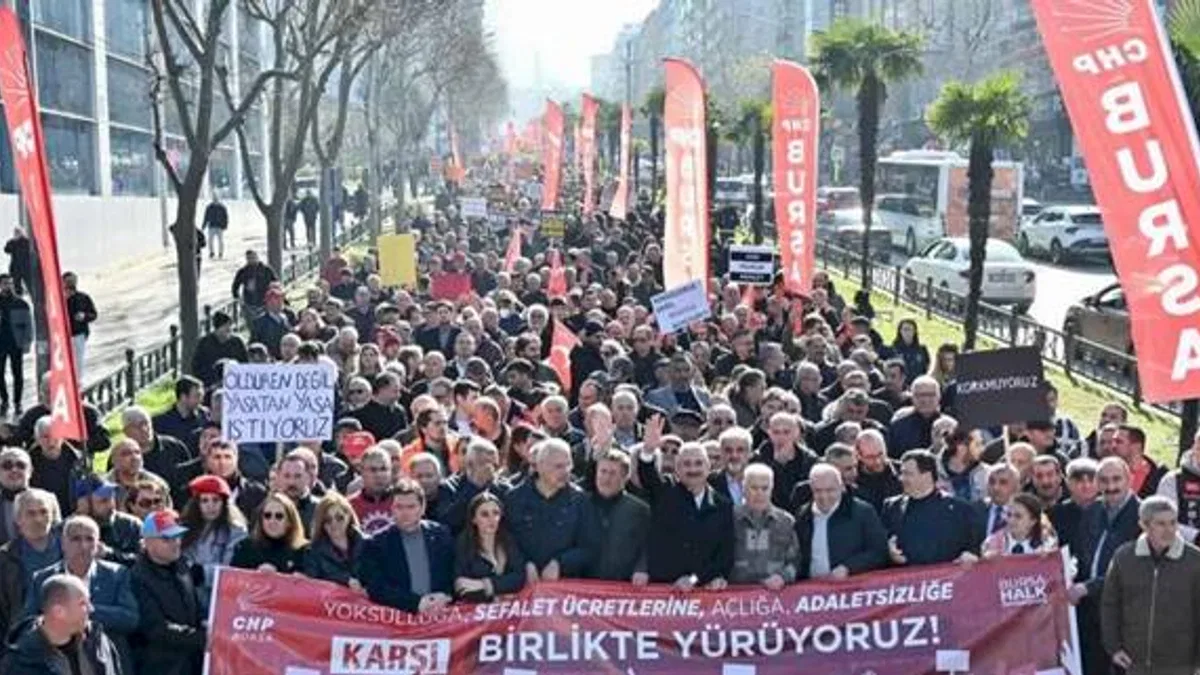 Bursa'dan adaletsizliğe yürüdüler