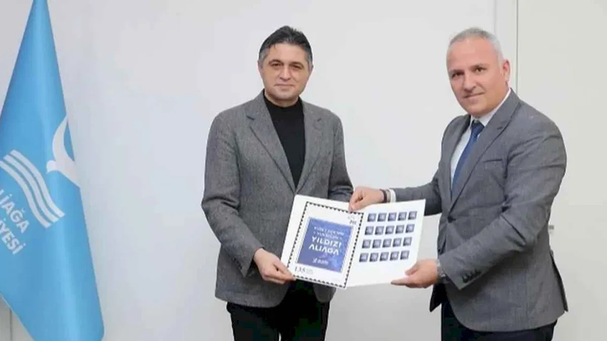 PTT’den İzmir Aliağa’ya özel posta pulu