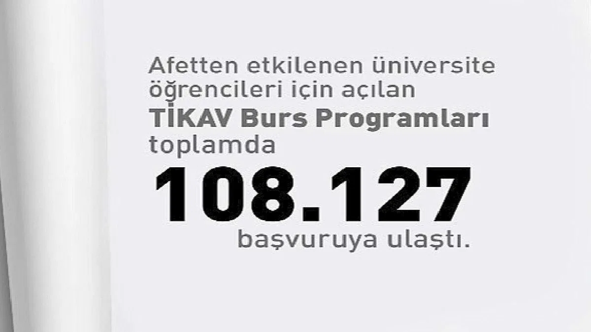 Depremden Etkilenen Öğrencilere Yönelik Akfen-TİKAV Burs Programı'na 108 bin 127 Başvuru Geldi