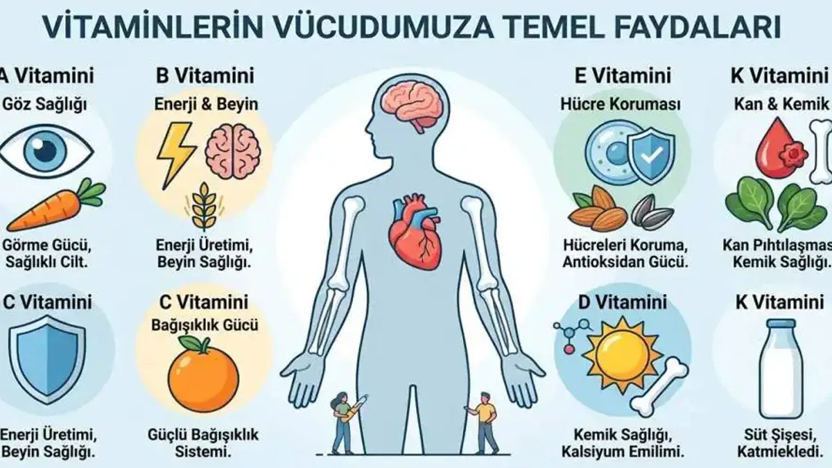 Vitamin Çeşitleri: Vücudunuzun Gizli Kahramanlarını Keşfedin