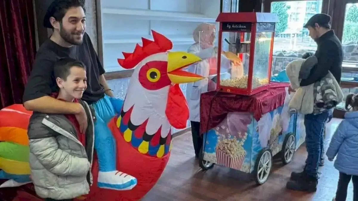 Kocaeli Gölcük'te çocuklar doyasıya eğlendi