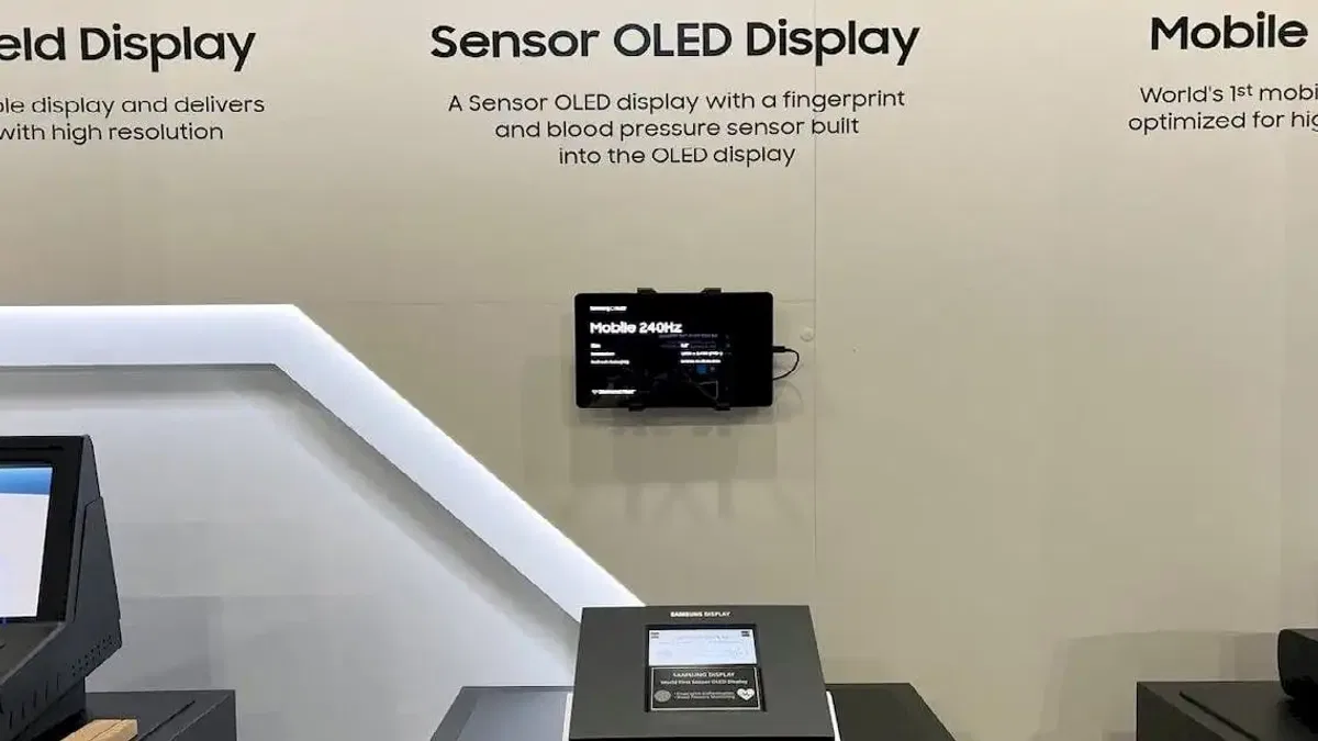 Dahili Sensörlü Ekran: Samsung Sensor OLED Tanıtıldı