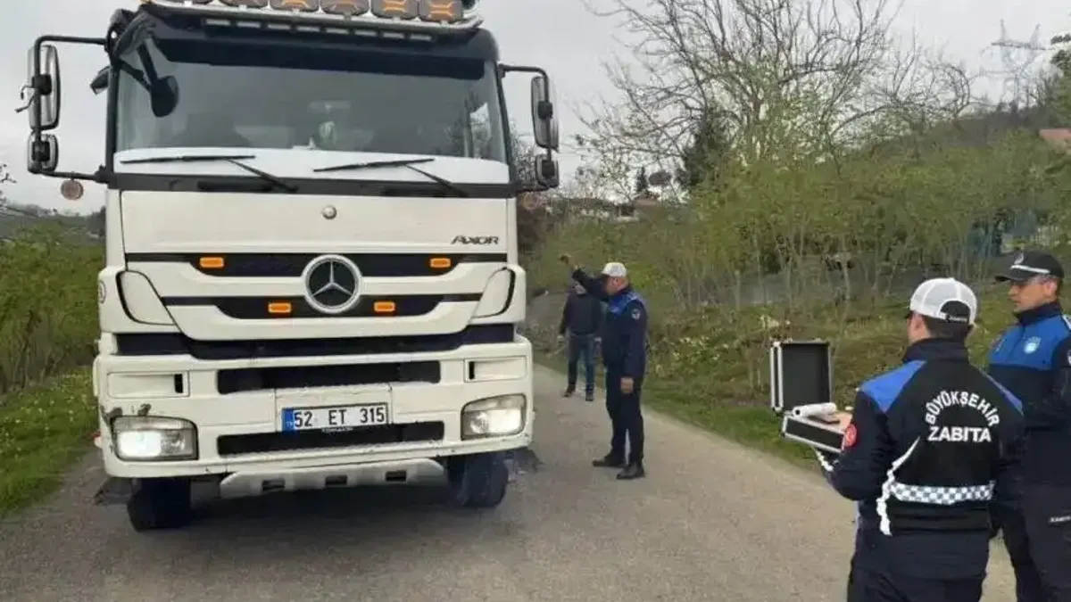 Ordu’da ağır tonajlı araçlara sıkı denetim
