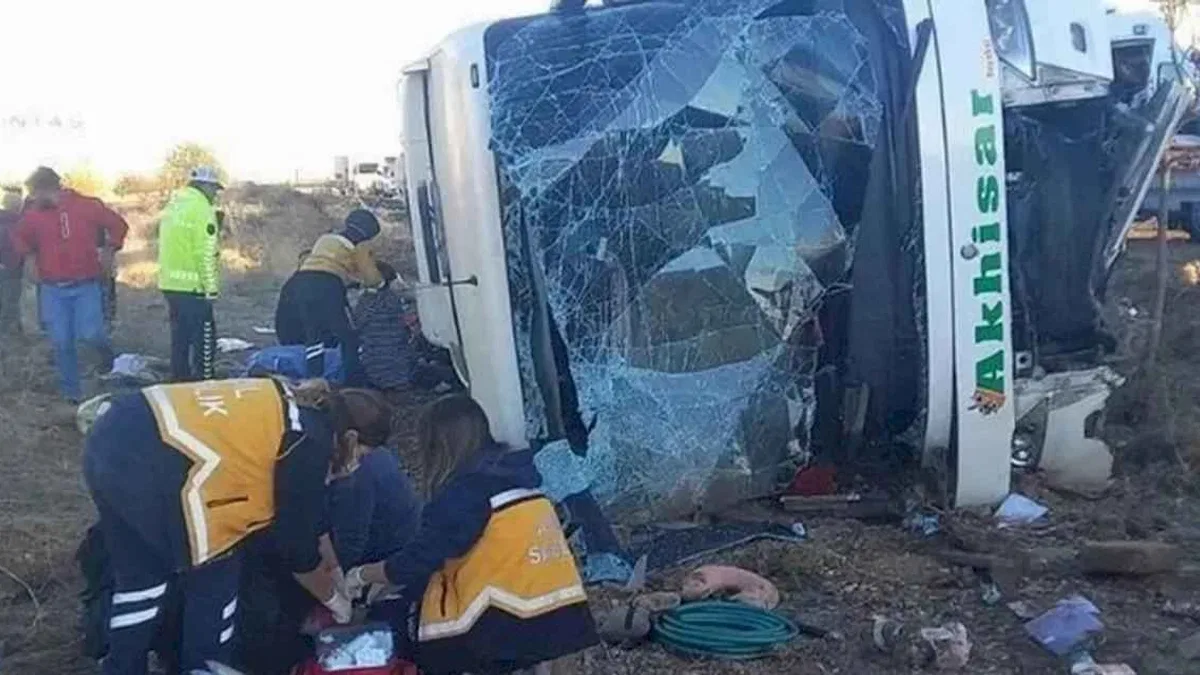 Aksaray'da otobüs devrildi: 6 ölü, 25 yaralı