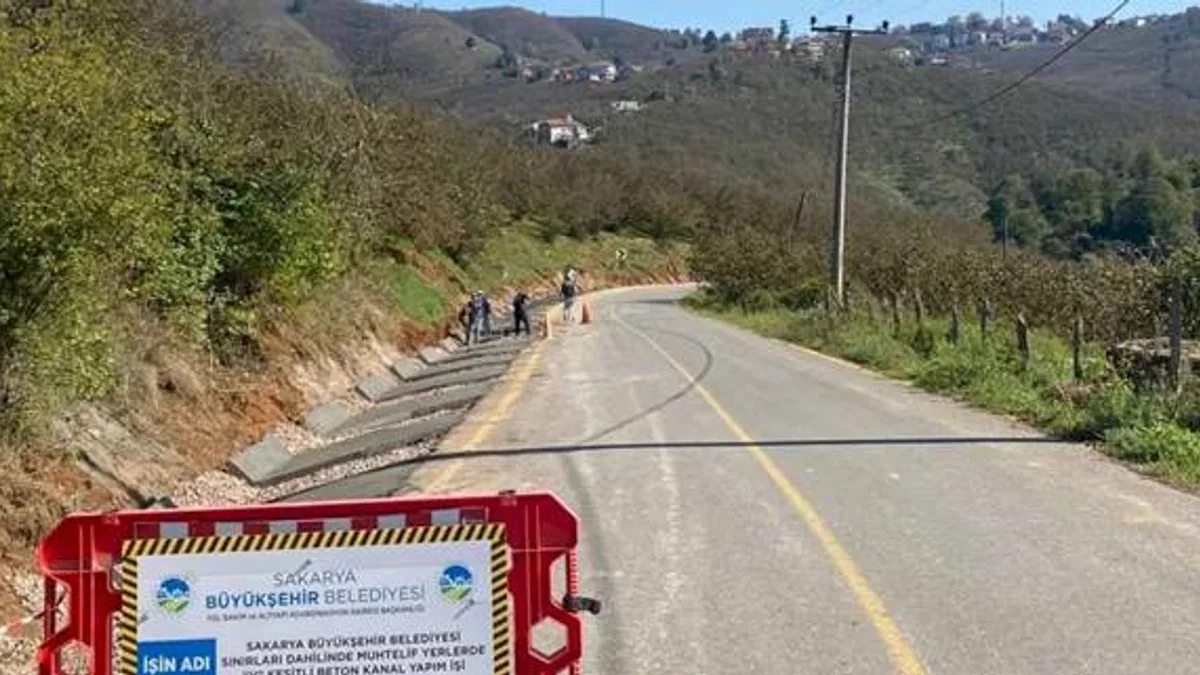 Sakarya'dan 9 mahalleye 13 kilometre 'V Kanal'
