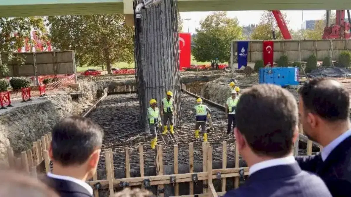 Metro hattının viyadükleri güçlendiriliyor