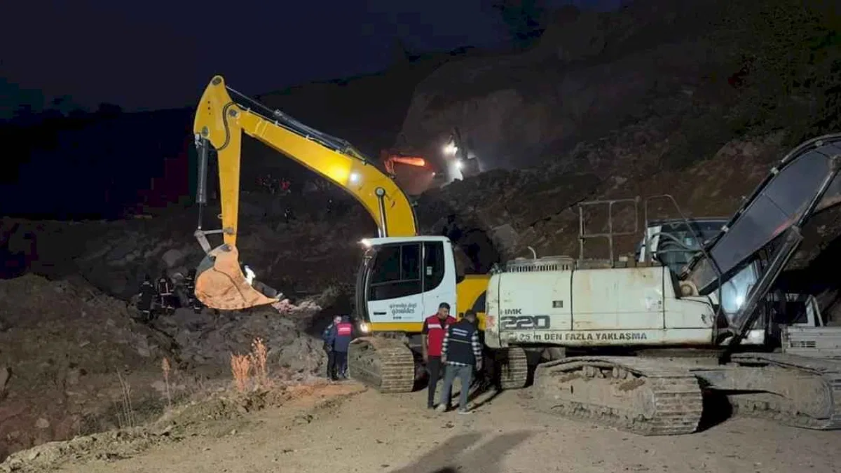 Ordu Fatsa'da taş ocağında göçük!