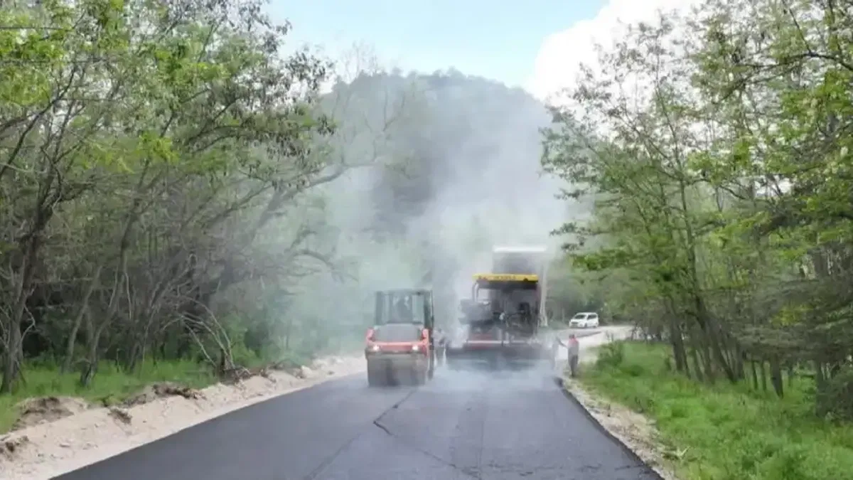 Gölcük Tabiat Parkı’nda yollar asfaltlanıyor, konfor artıyor
