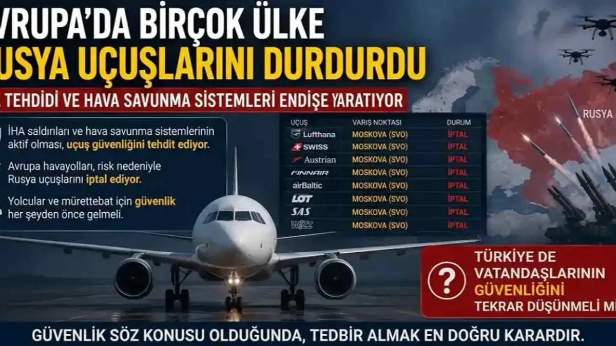 Giderek daha fazla Avrupa havayolu şirketi Rusya'ya uçuşlardan kaçınıyor: Türkiye riskleri yeniden değerlendirmeli mi?